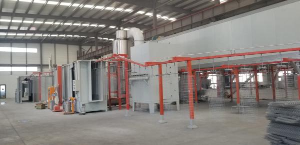 Buy cheap Professional Spray Coating Line Semi Automatic Centrifugal Mechanism White Blue from wholesalers