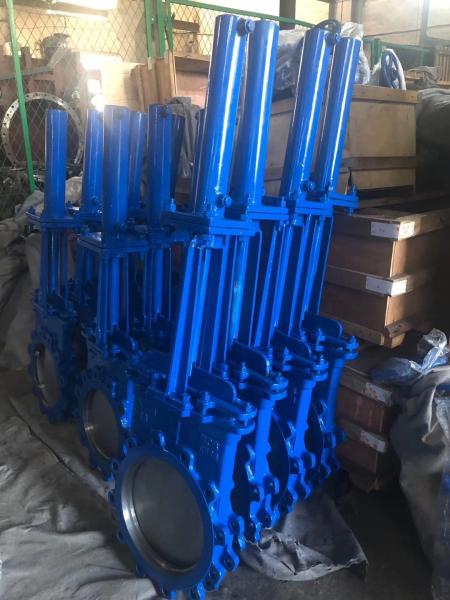 Buy cheap Pneumatic air control 304 Stainless Steel Ansi 150# A216 Cast Steel Wcb 4inch Knife Gate Valve DN800 from wholesalers