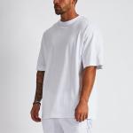 O Neck Men Blank T Shirt Custom Cotton Loose Drop Shoulder