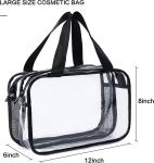 Transparent Makeup Bag Toiletry Bag Large size Transparent Travel Bag Waterproof