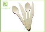 Biodegradable Bulk Wooden Disposable Cutlery 6.3'' Eco Friendly Flatware