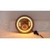 Buy cheap Black Chrome 7 Inch Round LED Headlights , IP67 4X4 40w LED Headlight from wholesalers