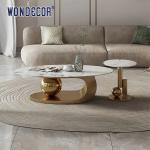 Lounge Mirror Abstract Luxury Furniture Art Geometric Modeling Base Marble