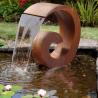 Buy cheap Rusty Garden Landscape Number 6 Shaped Waterfall Corten Steel Water Fountain from wholesalers