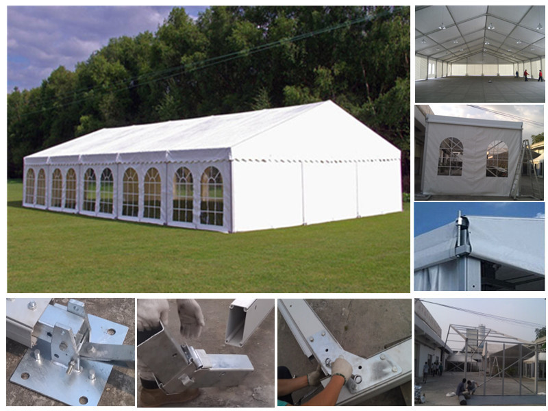 PVC Tarpaulin Garden Party Tent , Outside Tent Weddings 5 M Bay Distance