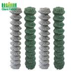 60*60mm 6ft Height Diamond Chain Link Fence Ral 6005 Pvc Coated Green