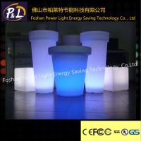 Buy cheap Outdoor Furniture Decorative Plastsic Illuminated led pot product