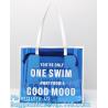 Buy cheap PVC Tote Shopper Square Handbag Ladies Shoulder Beach Bag, pvc waterproof shoulder beach bag with two bags, handle shoul from wholesalers