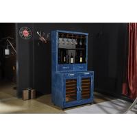 Buy cheap Strong Canvas Bar Storage Cabinet , Wine Cabinet Furniture Brass Nails product
