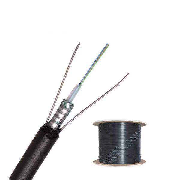 Buy cheap Steel Wire 6f Aerial Optical Fibre Cable HDPE PE Outer Sheath from wholesalers