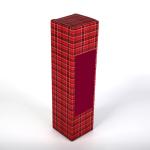 Collapsible FSC Corrugated Wine Gift Box For Champagne Bottle Crash Lock CMYK