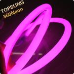 16mm 360 degree round pink festival lighting led neon flex lights 220V 120