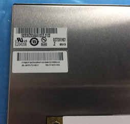 3.3V G070VVN01.2 7" 6601K Parallel RGB AUO LCD Panel