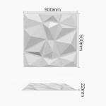 3D Relief Height 22mm High Gloss Peel and Stick PVC Wall Art Panel for Sofa