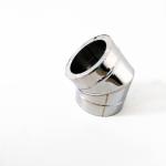 90 Degree Elbow Double Wall Angled Chimney Pipe With Ceramic Fibers Insulation