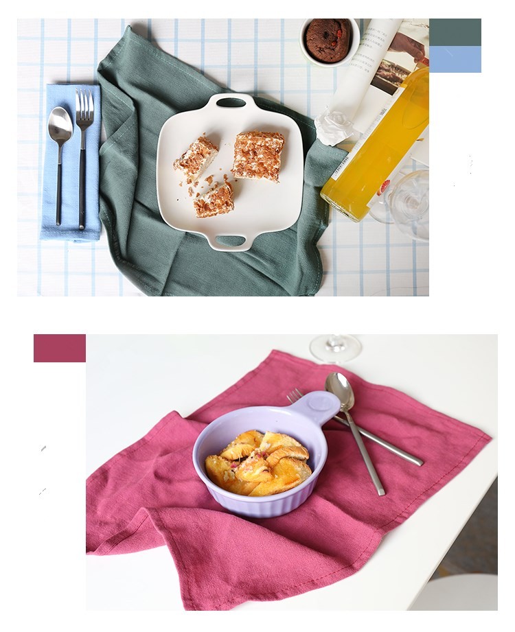 Custom Printed Cotton Tea Towel Linen Kitchen Towel OEM