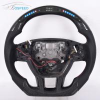 Buy cheap 2022 Custom LED Land Rover Defender Steering Wheel Carbon Fiber Black Leather product