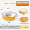 Buy cheap 250mm Diameter 2500ml Heatable food pack Preservation Lunch Box Recyclable Takeaway Aluminum Foil Food Container from wholesalers