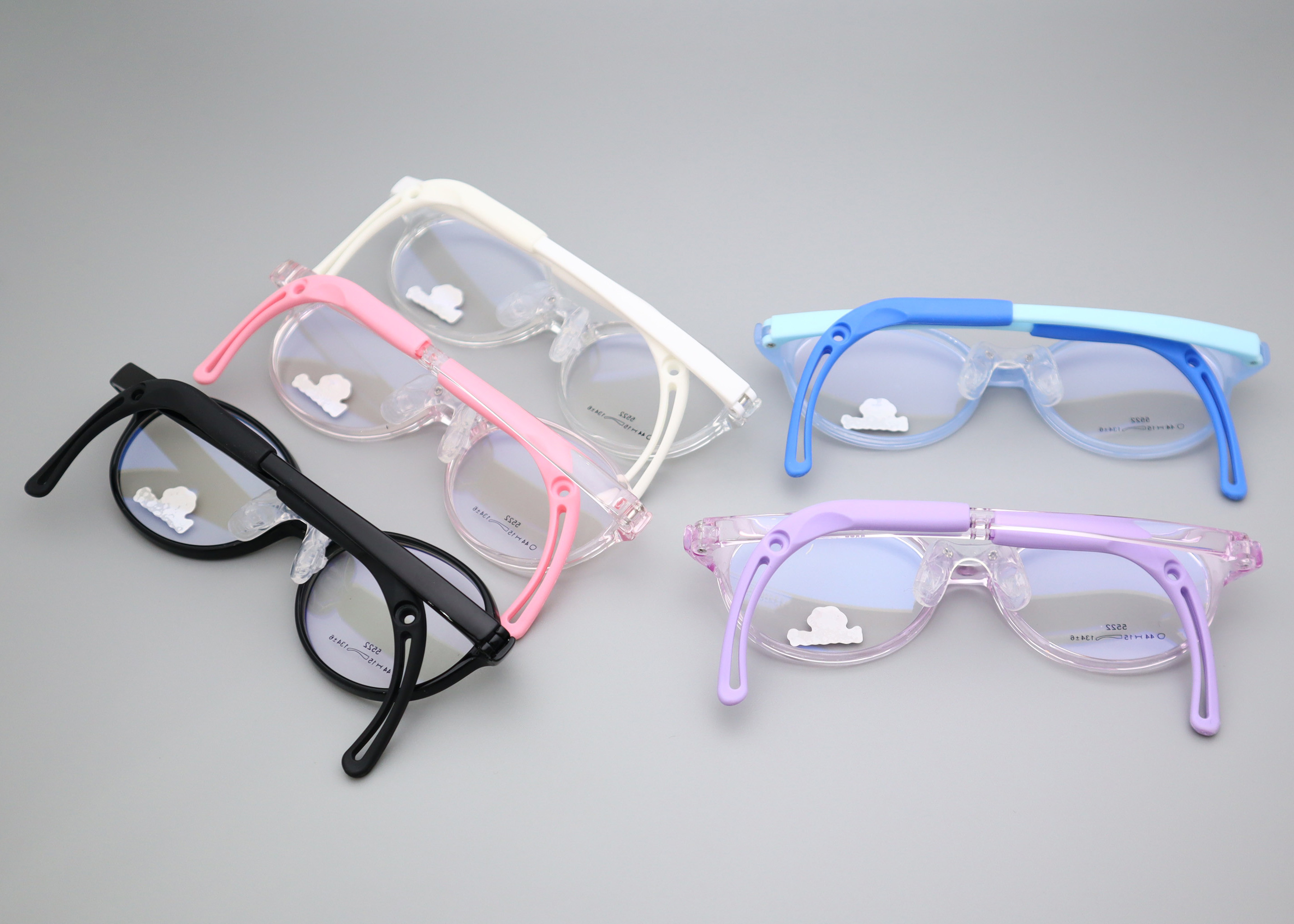 Fad Elliptic Shape Frame TR And Silicone Kids' Glasses LF 5522