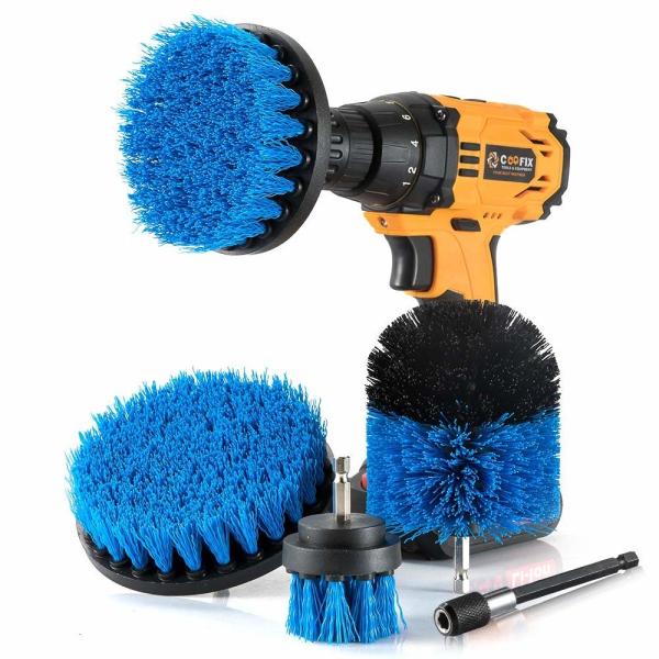 Buy cheap 12.7cm Household Power Drill Cleaning Brush Attachment Scrubber Set 300g from wholesalers