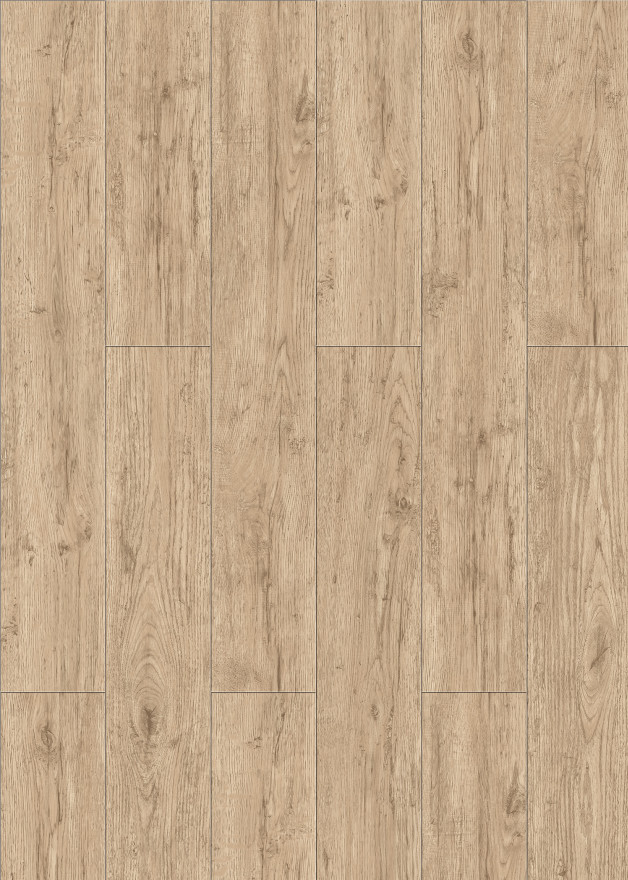 183mm Wood Plastic Composite Vinyl Flooring Thermal Insulation Yellow Oak GKBM DP-W82262