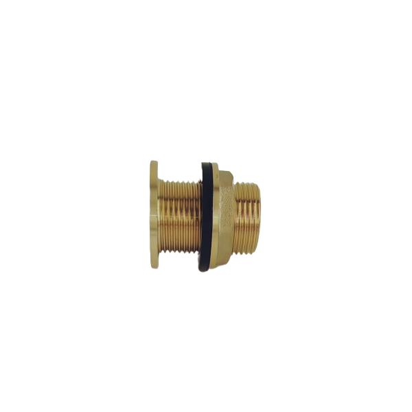 Buy cheap 1 inch Brass Pipe Fittings 16 bar With Locknut And Rubber Ring from wholesalers