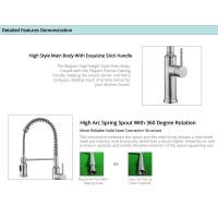 Buy cheap Solid Stainless Steel Spring Coil Kitchen Faucet OEM Water Saving Aerated Stream product