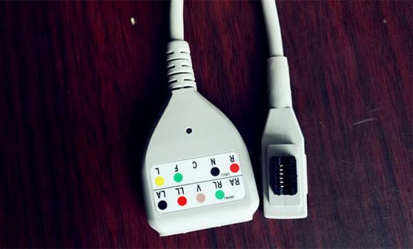 Buy cheap Black Brush 12 Pins GE Rozinn 10 Lead Ecg Cable Din Style Medical Cables from wholesalers