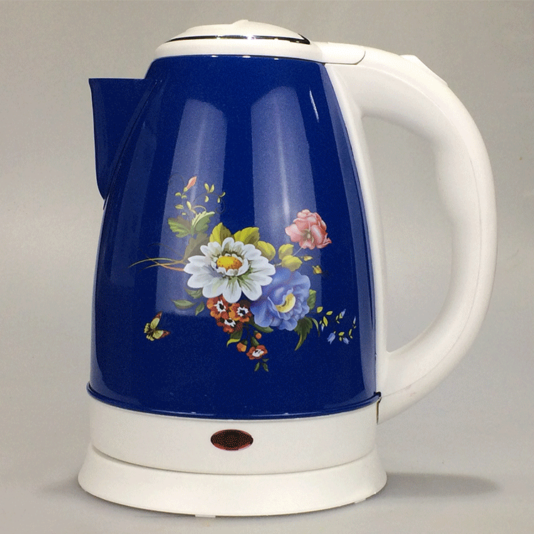 304 Stainless Steel Flower Printing Green Electric Water Kettle