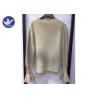 Buy cheap Mohair Trumpet Sleeve Cuff Womens Knit Pullover Sweater Wave V Neck Anti - Shrink from wholesalers
