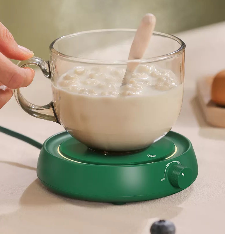 Mute Electric Coffee Mug Warmer with 3 temperature Indicator