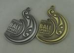 Double sides 3D Bali Sports Die Cast Medals , Antique Brass And Antique Silver
