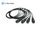 4 8 Core Fullaxs LC Patch Cord Optical Fiber 10M 20M 50M Low Insertion Loss