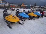 Yamaha400CC Snowmotorcycle Snowmotorbike Blue Snowmobile For Men / Women ,
