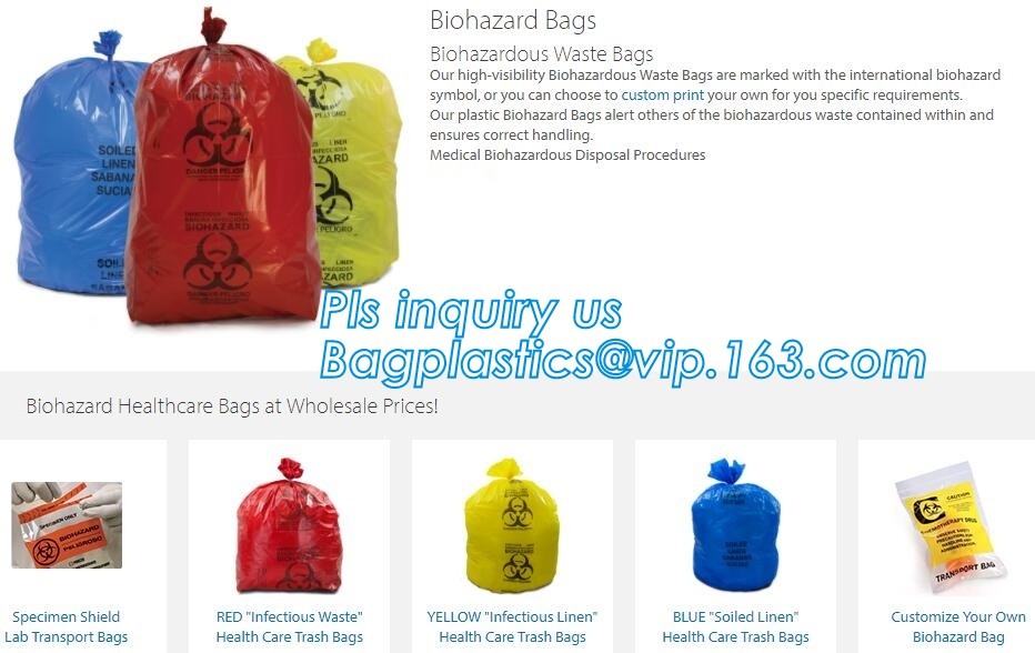 Asbestos Removal, disposable plastic yellow poly asbestos warning printed burial bags, Asbestos clear plastic packing ju