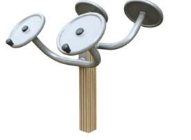 Buy cheap outdoor fitness equipments WPC materials based taichi spinner-LK-T02 from wholesalers