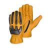 Buy cheap Heavy Oil And Chemical Resistant Insulation Cowhide Leather High Impact Reduction Oil field Working Cotton Palm Gloves from wholesalers