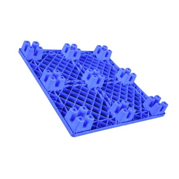 Buy cheap 600Kg Dynamic Load 1100 X 1100 Plastic Pallets Nestable Blue HDPE For Medical / Food from wholesalers