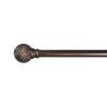 Buy cheap 25MM Resin And Coffee Color Curtain Rod Set With Metal Iron Curtain Poles from wholesalers