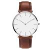 Buy cheap Round Waterproof Quartz Watch Leather Belt Watch Diameter 40mm from wholesalers