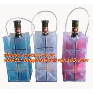 Buy cheap Promotional PVC cooler bag for wine, Custom Refillable Travel Plastic Pvc Bottle Ice Tote Red Wine Cooler Bag As Gift Wh product