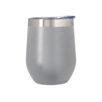 Buy cheap Grey 12OZ Stainless Steel Stemless Wine Glasses with Powder Coated Finish product