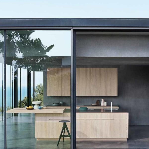 Buy cheap Ready To Assemble Wood Grain Kitchen Cabinet Luxury Kitchen Furniture Sets For Project from wholesalers