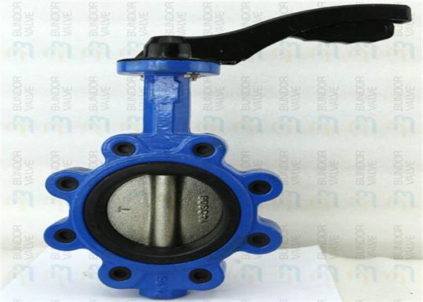 Buy cheap Cast Iron Lug Wafer Butterfly Valve 10-80℃ Working Temp Handle Power from wholesalers