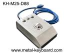 Desktop 25mm PS2 Stainless Steel Trackball Mouse IP65 Waterproof
