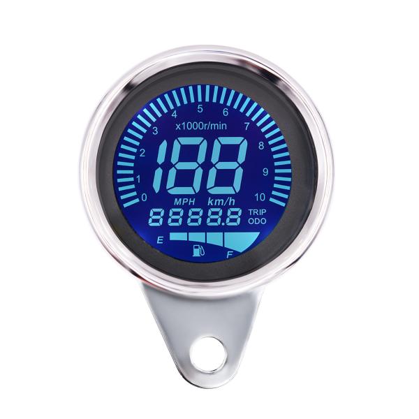 Buy cheap 4 In 1 100km/H Digital Rpm Gauge , DC12V Motorcycle Digital Tachometer from wholesalers
