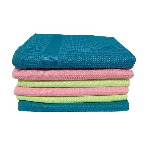 KILINE Microfiber Big Waffle Weave Towel Custom Deep Cleaning Cloths Kitchen