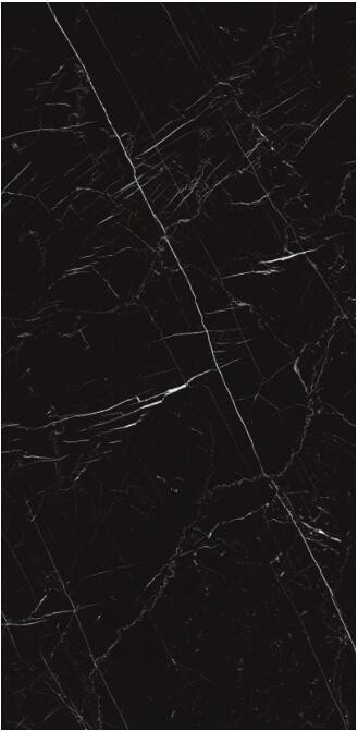 Hot Sale Decorative Super Black Porcelain Floor Tiles 1200x2400 Indoor Porcelain Tiles Black Tiles Kitchen Wall