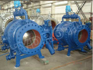 DN300 - 2600 mm Hydraulic Counter weight spherical Valve / Flanged Globe Valve for Hydropower Station