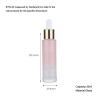 Buy cheap 30ml Clear Glass Empty Dropper Bottles Gradient Pink With Platinum Dropper Head from wholesalers